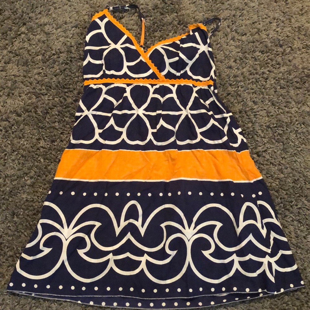 Blue and Orang Spaghetti Strap Cover